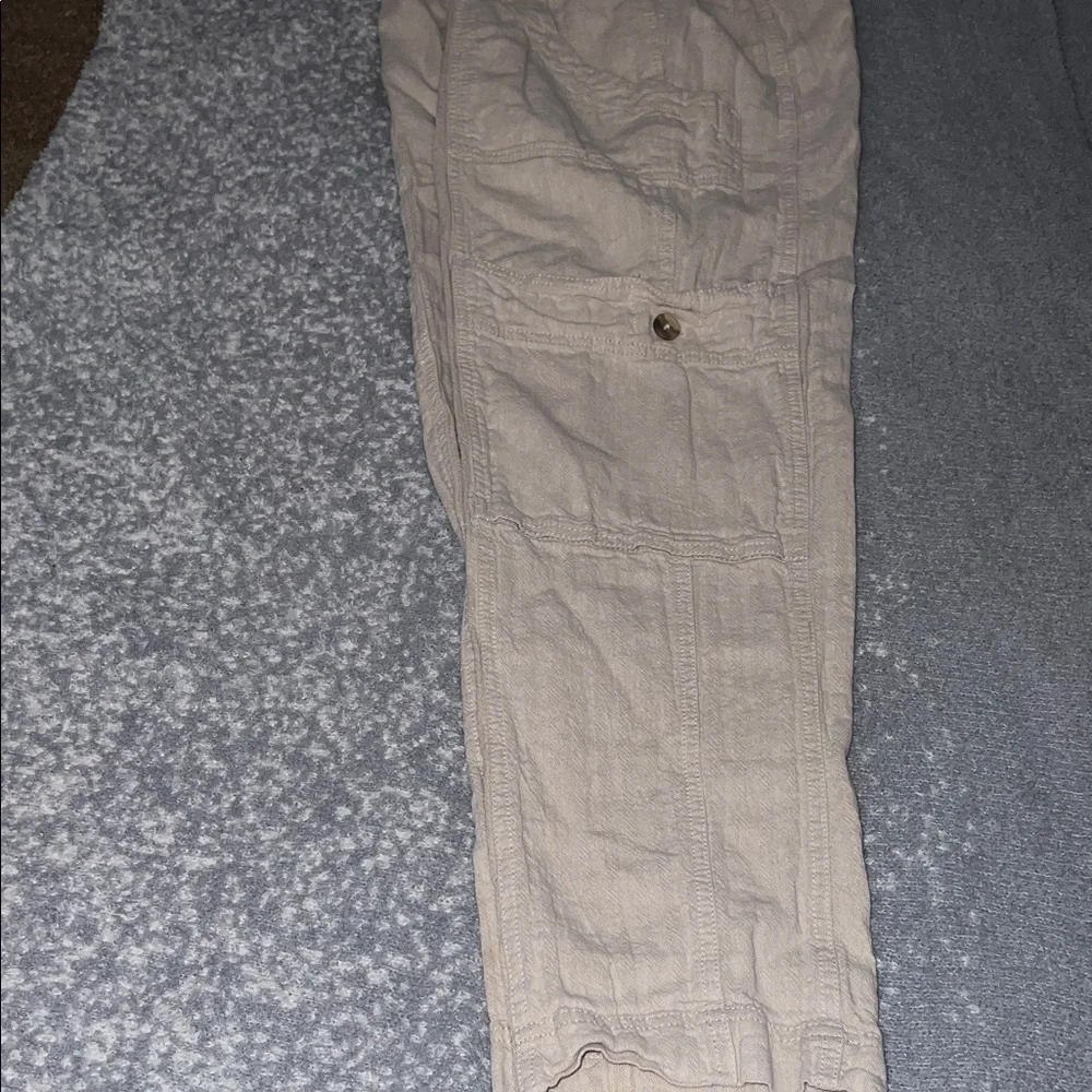 Free People Tan Boot Cut Pants